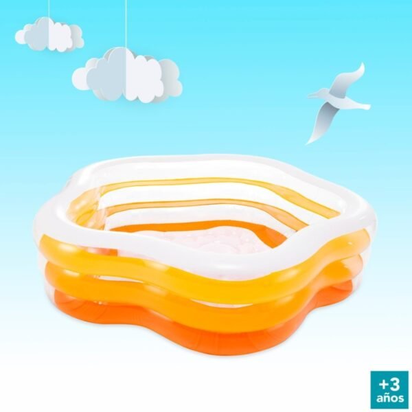 Alberca Inflable para Niños Summer Colors Anaranjada - Imagen 3