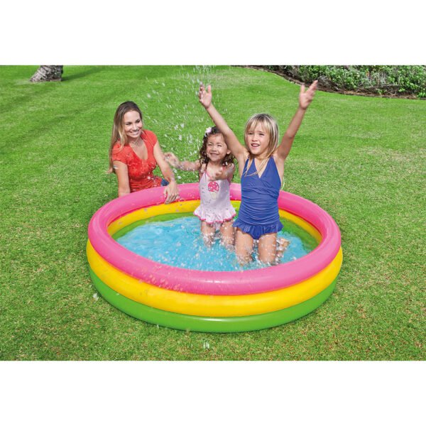 Piscina infantil INTEX inflable tricolor grande