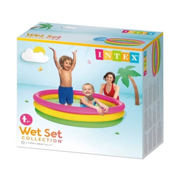 Piscina infantil INTEX inflable tricolor grande - Imagen 2