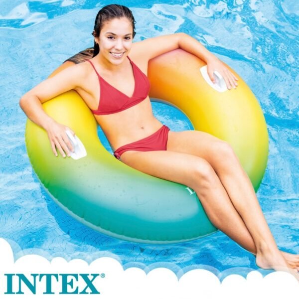 Flotador redondo  INTEX Rainbow 122 cm