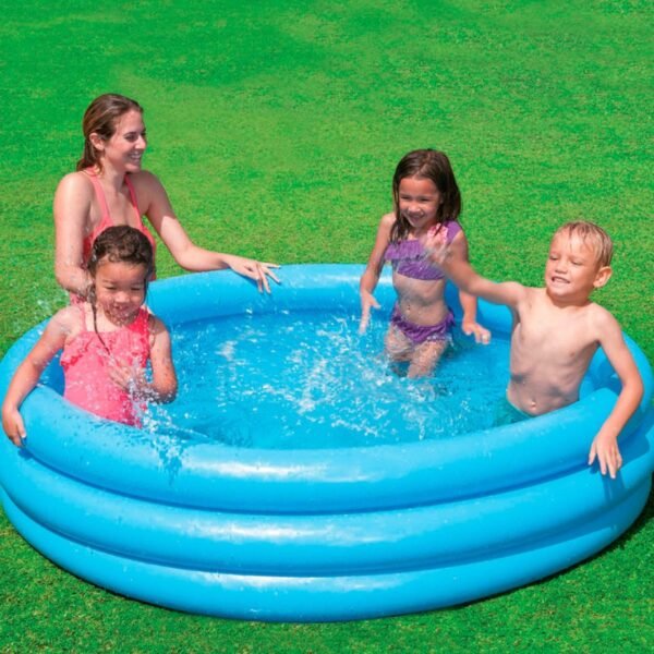 PISCINA inflable INTEX 3 AROS AZUL 168X38 CM - 481 LITROS