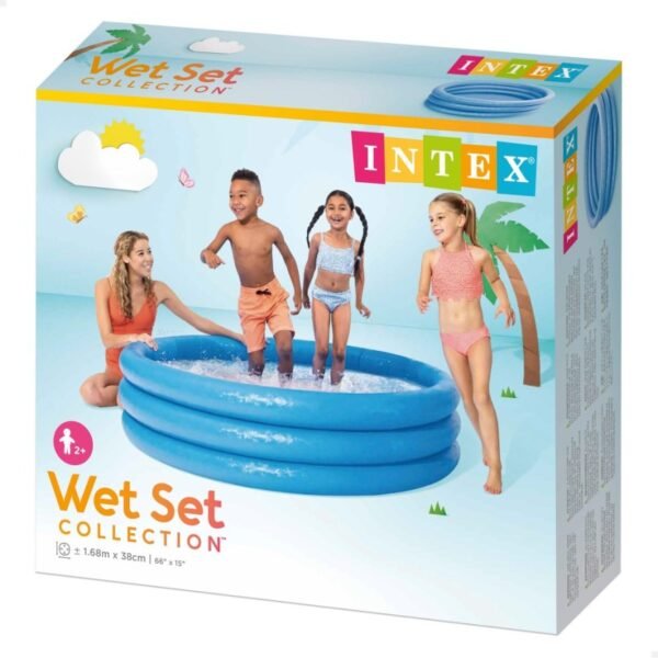 PISCINA inflable INTEX 3 AROS AZUL 168X38 CM - 481 LITROS - Imagen 3