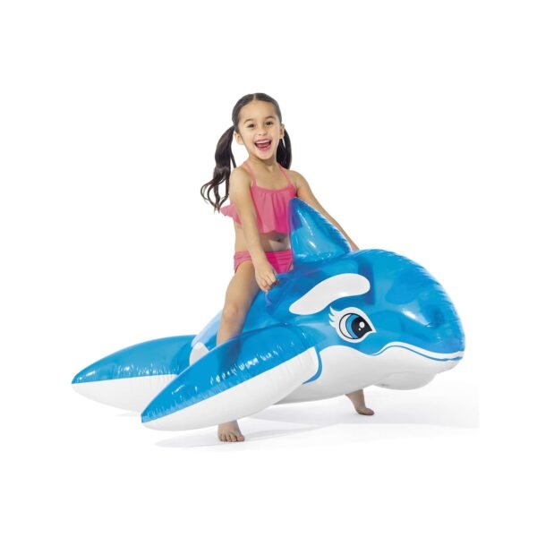 Montable Inflable de Ballena de Color Azul - Imagen 2