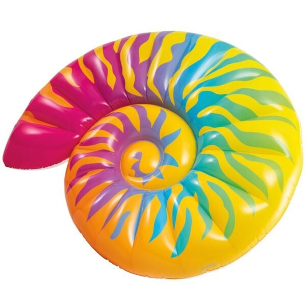 Colchoneta hinchable caracola INTEX arcoíris - Imagen 4