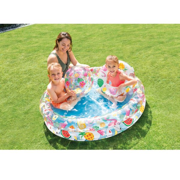 Set infantil de piscina, flotador y pelota hinchable INTEX
