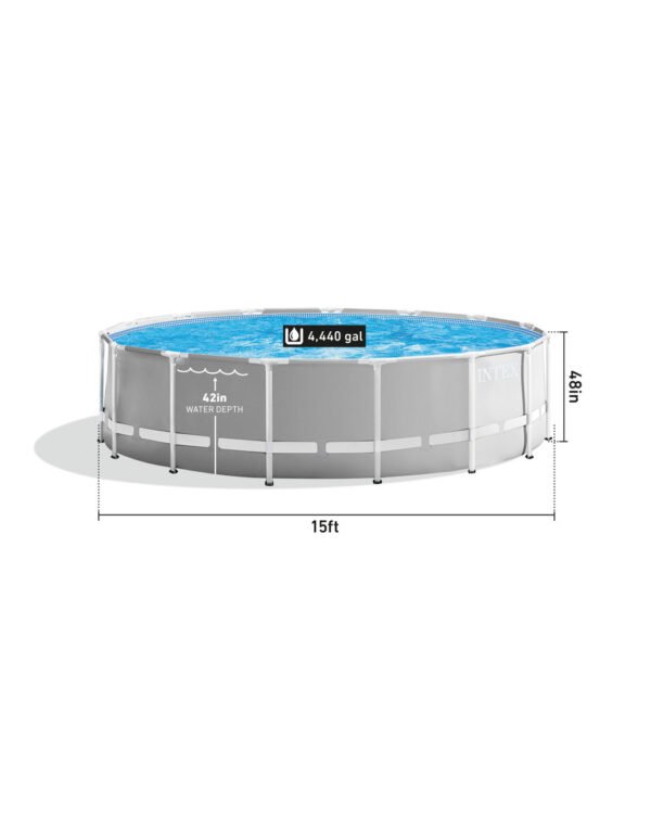 ALBERCA TUBULAR REDONDA PREMIUM 15FT X 48IN - Imagen 3