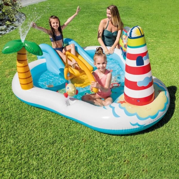 Centro de juegos hinchable intex pesca