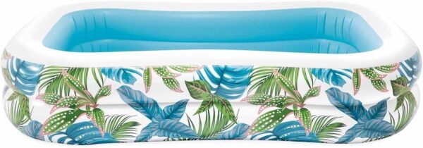 Piscina Hinchable Tropical con Estampado de Hojas — 229x152x48 cm | 600 L - Imagen 4