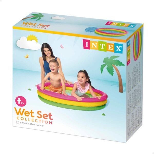 Piscina infantil INTEX inflable tricolor 114x25 cm - Imagen 3