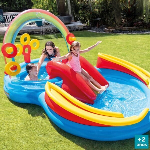 CENTRO JUEGOS HINCHABLE INTEX ARCOIRIS 297X193X135 CM - 428L