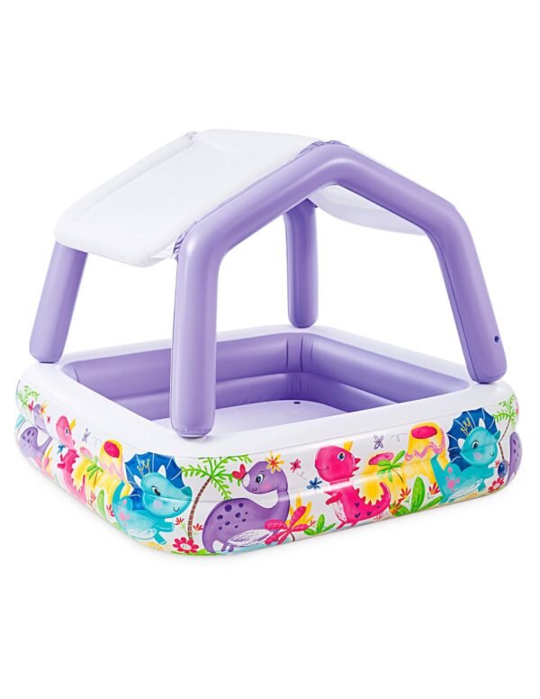 Piscina Hinchable INTEX® con Toldo Desmontable — 157x157x122 cm | 295 L - Imagen 2