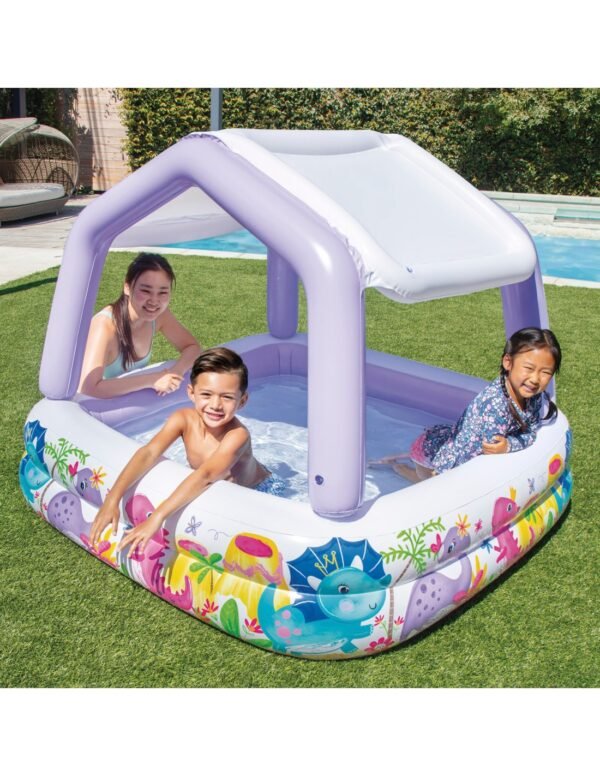 Piscina Hinchable INTEX® con Toldo Desmontable — 157x157x122 cm | 295 L