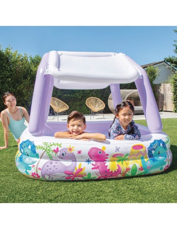 Piscina Hinchable INTEX® con Toldo Desmontable — 157x157x122 cm | 295 L - Imagen 6