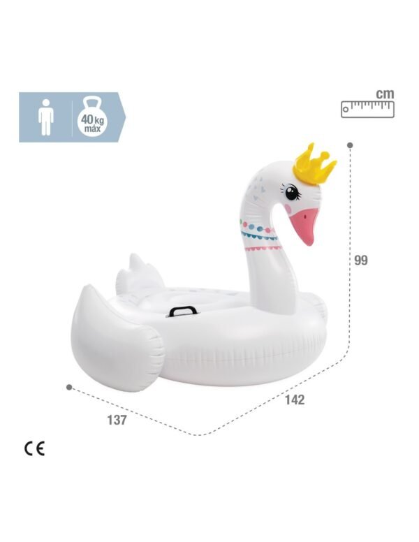 Flotador Hinchable Cisne Chico con Corona INTEX® - Imagen 5