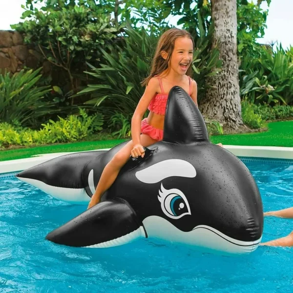 Montable Inflable Ballena Negra INTEX®