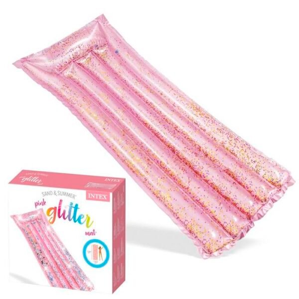 Colchón Inflable Rosa con Glitter INTEX® - Imagen 2