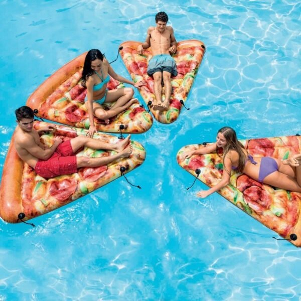 Colchoneta Inflable Trozo de Pizza INTEX® — Impresión Realista y Enganchable - Imagen 3