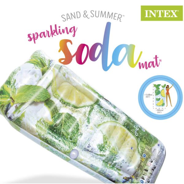 Colchoneta Inflable Soda INTEX® — Impresión Realista - Imagen 2